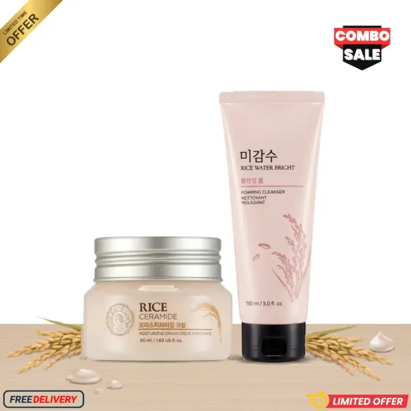 Rice Facewash + Rice Cream (Combo)